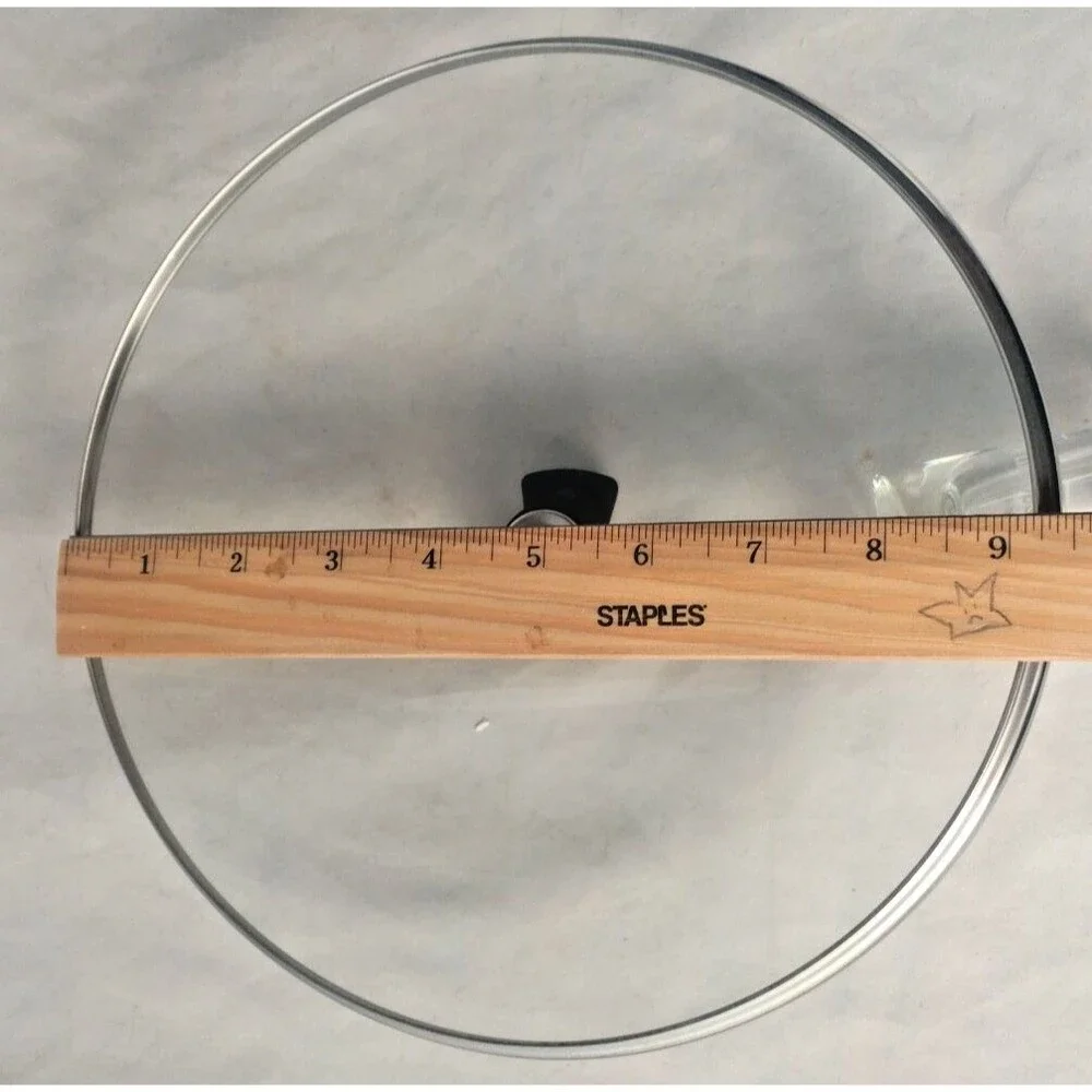 Farberware Glass Replacement Lid ONLY-Inner Rim Measures 9 1/4